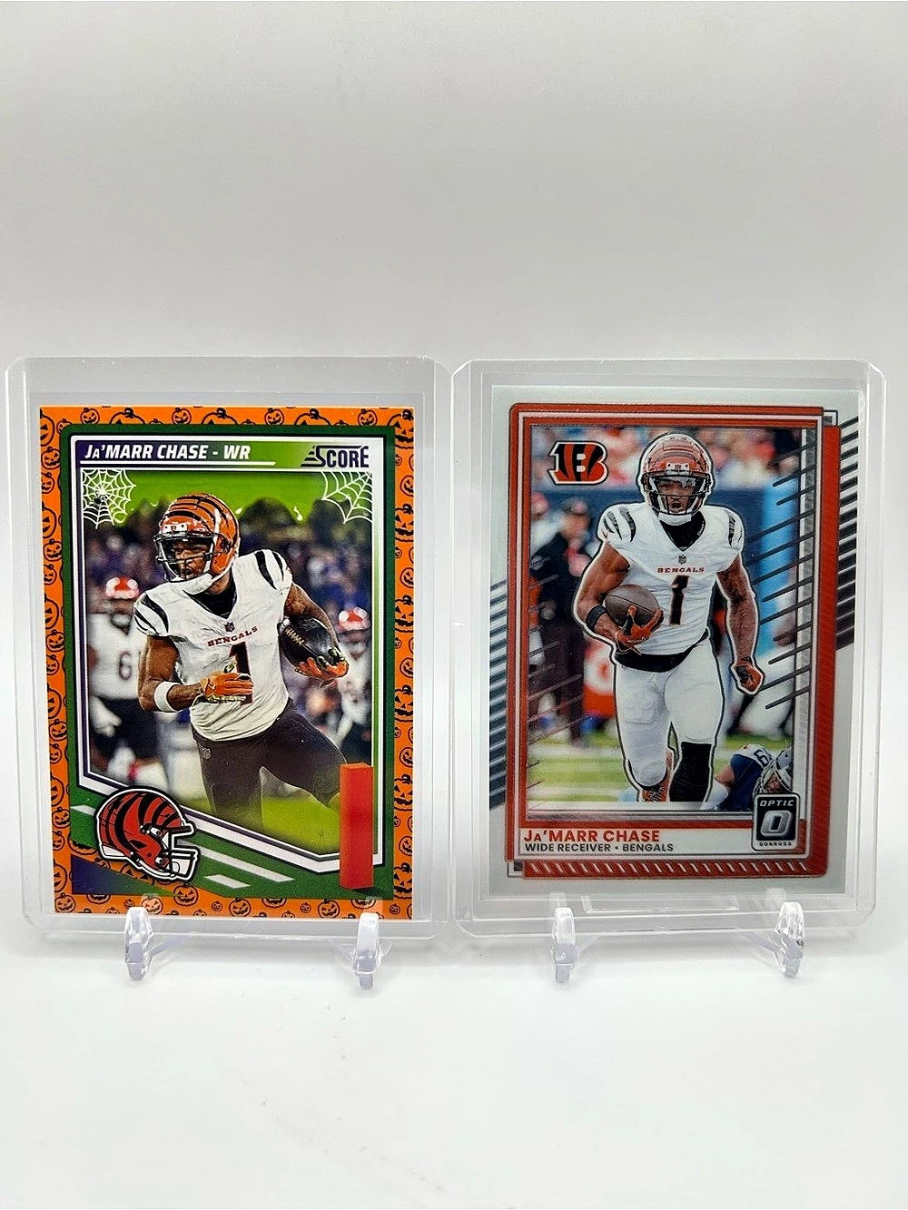 Ja'Marr Chase 2025 Panini Football Trading Cards Set of 2 🏈🎃
